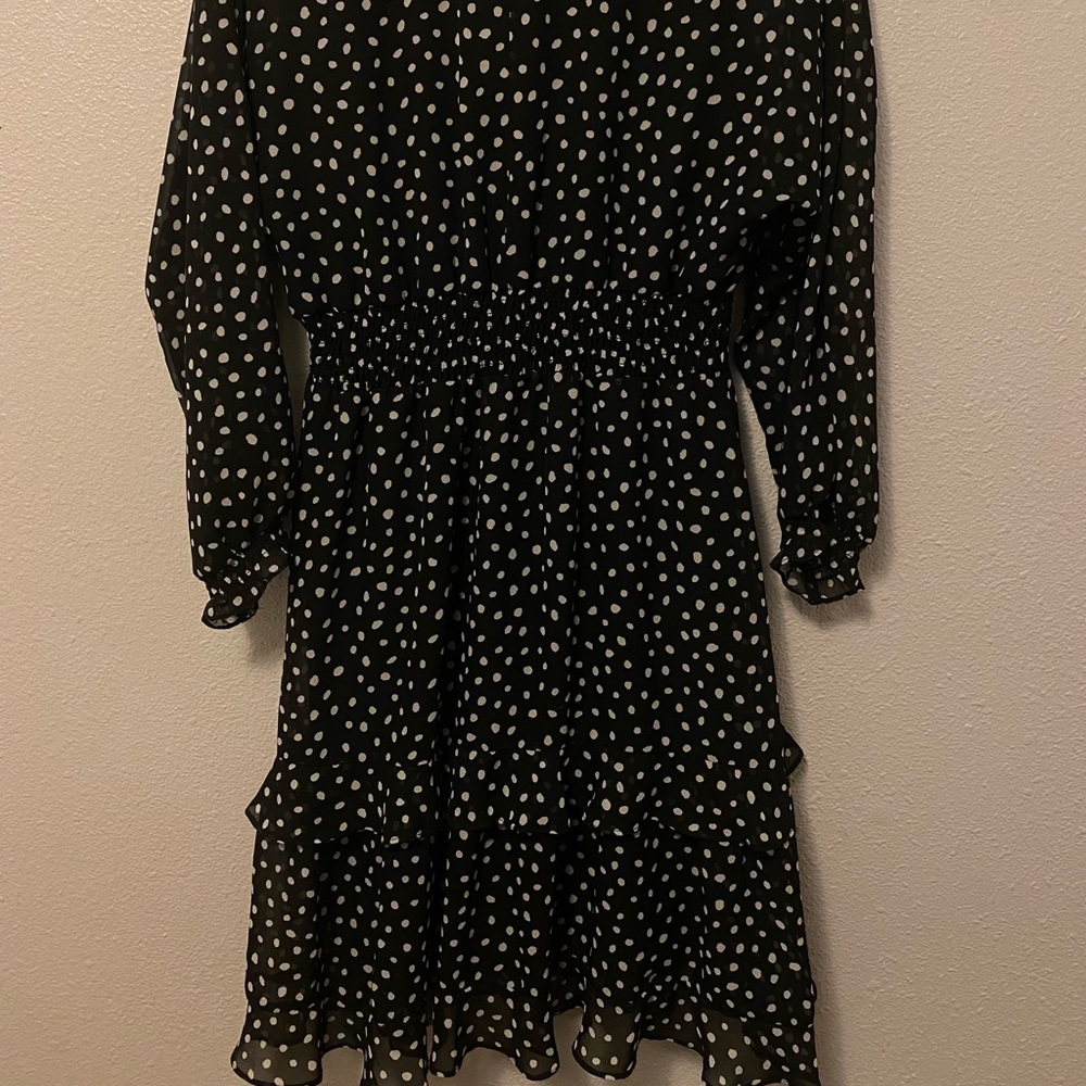 EMMA & MICHELE polka dot women’s midi dress